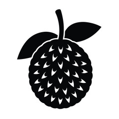vector silhouette of a fruit