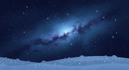 Fototapeta premium Celestial Snowdrift AI Generated