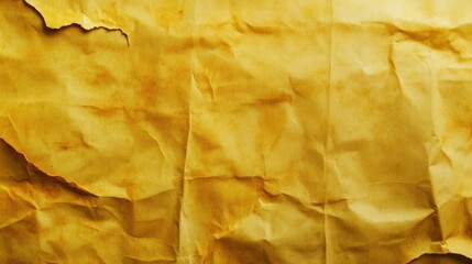 Aged, crumpled, yellowish paper texture