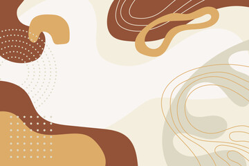 Hand drawn flat design abstract background