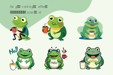 Frogs Cartoon Vector Illustration