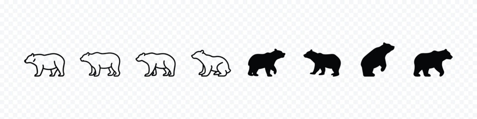 bear icon, silhouette of a bear, Bear Vector Logo © marufpro555777