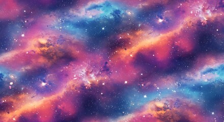 Fototapeta premium Cosmic Coral Reef AI Generated