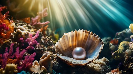 sea anemone and coral