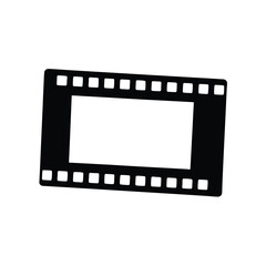 vector silhouette film strip