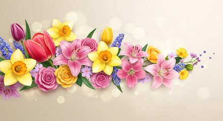 Spring's Gentle Embrace AI Generated