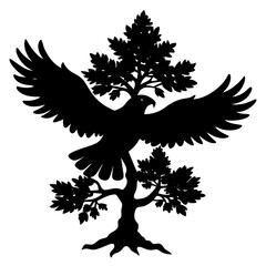 Silhouette tree