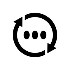 Icon a process, isolated against a clean background.