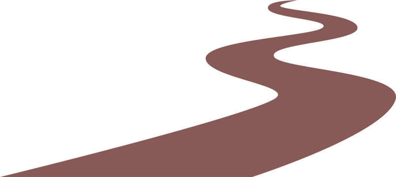 Winding path illustration 