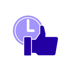 Icon a punctuality, isolated against a clean background.