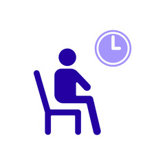 Icon a waiting, isolated against a clean background.