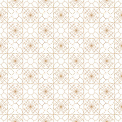Abstract floral and geometric pattern featuring a seamless decorative lattice design ideal for vector backgrounds, architectural louvers, fabric, print, wallpaper, banners and modern design projects.