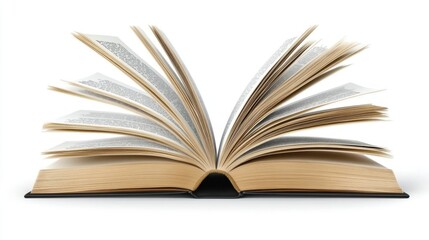 Obraz premium a noted book isolated clear white background