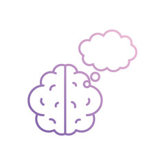 Idea Bubble icon isolated on a white background. Vector illustration.