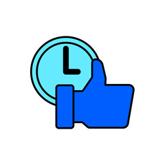 Icon a punctuality, isolated against a clean background.