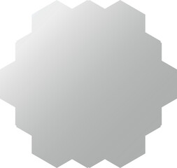 Shiny Gray Abstract Vector Icon with Soft Glossy Finish – Minimalist Decorative Element for UI Design, Branding, and Digital Products