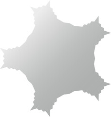 Shiny Gray Abstract Vector Icon with Soft Glossy Finish – Minimalist Decorative Element for UI Design, Branding, and Digital Products