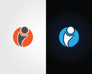 Alphabet i Letter Initial Logo Design Vector Template.