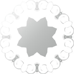 Shiny Gray Abstract Vector Icon with Soft Glossy Finish – Minimalist Decorative Element for UI Design, Branding, and Digital Products