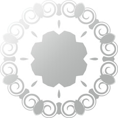 Shiny Gray Abstract Vector Icon with Soft Glossy Finish – Minimalist Decorative Element for UI Design, Branding, and Digital Products