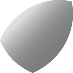 Glossy Soft Gray Vector Symbol – Elegant Abstract Shape for Modern Interfaces, Branding Assets, and Digital Creations