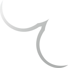 Glossy Soft Gray Vector Symbol – Elegant Abstract Shape for Modern Interfaces, Branding Assets, and Digital Creations