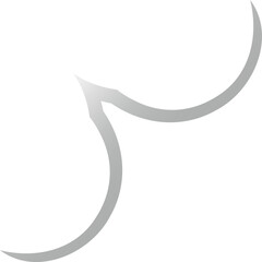 Glossy Soft Gray Vector Symbol – Elegant Abstract Shape for Modern Interfaces, Branding Assets, and Digital Creations