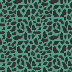 Obraz premium Leopard Seamless Pattern , Sublimation Design for Fabric, Girl's Trendy Leopard Print, Seamless Design, Trendy contemporary shape background