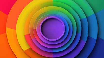 Colorful concentric circles