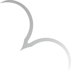 Glossy Soft Gray Vector Symbol – Elegant Abstract Shape for Modern Interfaces, Branding Assets, and Digital Creations