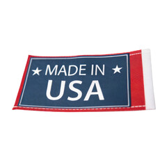 Fototapeta premium A fabric label prominently displaying the text 