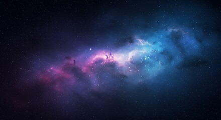 Fototapeta premium Cosmic Bloom in Indigo Night AI Generated