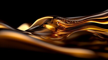 Golden Liquid Flow with Abstract Background, and Luxury Texture. (1)
