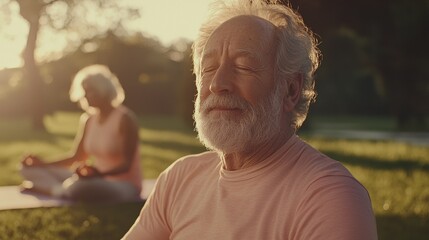 A number of seniors engage in a virtual meditation gathering, cultivating mindfulness and serenity, and inviting others to adopt this practice