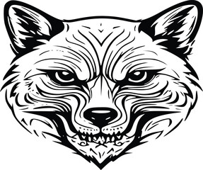 Fototapeta premium wolf head vector
