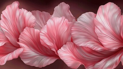 Fototapeta premium Beautiful Pink Petals with Delicate Texture and Soft Color Gradation in Artistic Floral Design