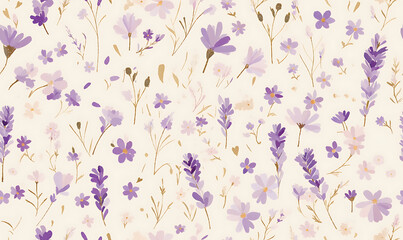 Creative 2D Doodle seamless pattern Floral or flower Illustrations