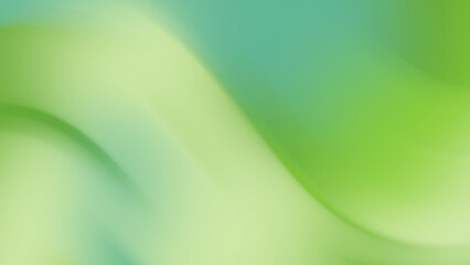 Green and Blue Abstract Wave Gradient Background with Smooth Texture