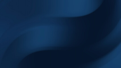 Abstract Dark Blue Wavy Gradient Background with Smooth Light Transitions