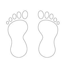 human foot print