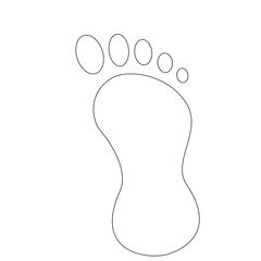 Obraz premium human foot print