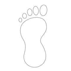 human foot print