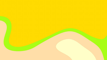 Abstract background with yellow green and beige shapes