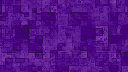 Purple textured squares form an abstract background pattern