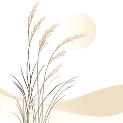 rice-related illustrations and smart farming technologies, focusing on grains, plants, cultivation, and innovative agricultural solutions for commercial use.