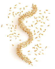 Obraz premium rice-related illustrations and smart farming technologies, focusing on grains, plants, cultivation, and innovative agricultural solutions for commercial use.