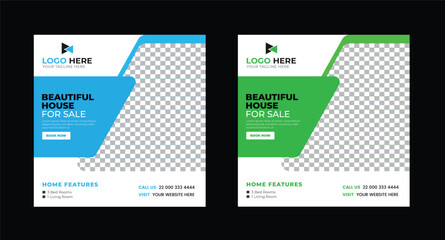 Elegant House Sale Social Media Post Template, Social Media Post Template, Facebook Post, ,LinkedIn Post	
