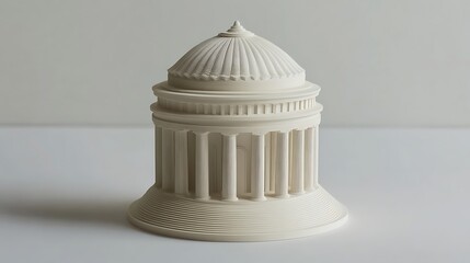 Fototapeta premium Intricate White Architectural Dome Model