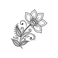 Mandala abstract flower vector illustration