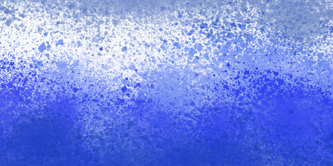 Spray paint drops abstract design. Smooth gradient fades with dynamic blue splatter. Splattered paint effects. Vibrant blue splashes on white background.
